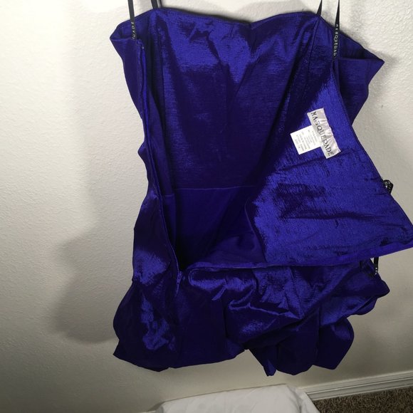 MASQuerade Purple-ish blue Pick Up Prom Dress - Picture 3 of 5